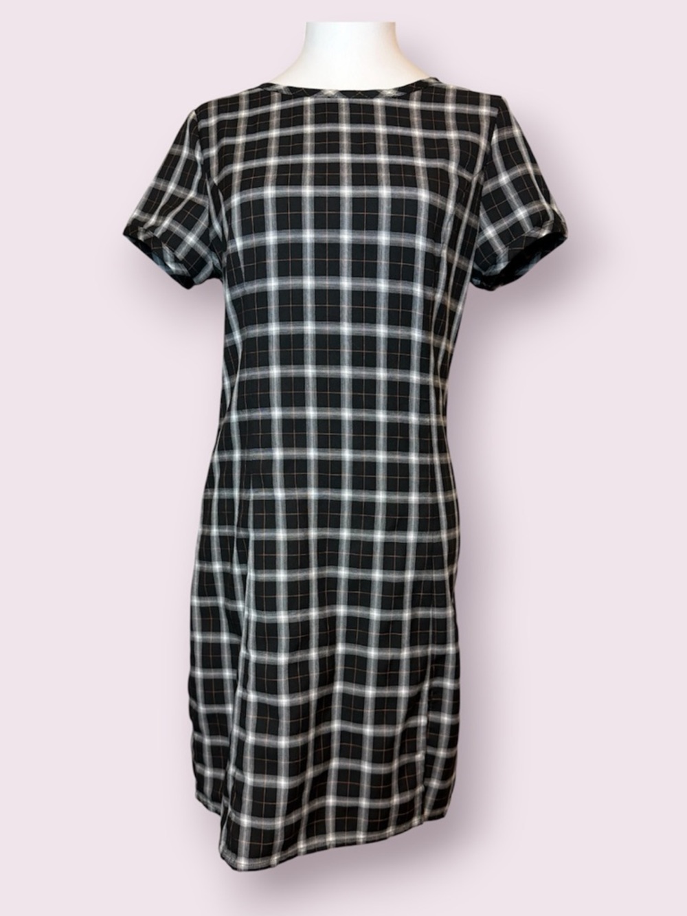 Disturbia Black & White Plaid Mini Dress Size 6